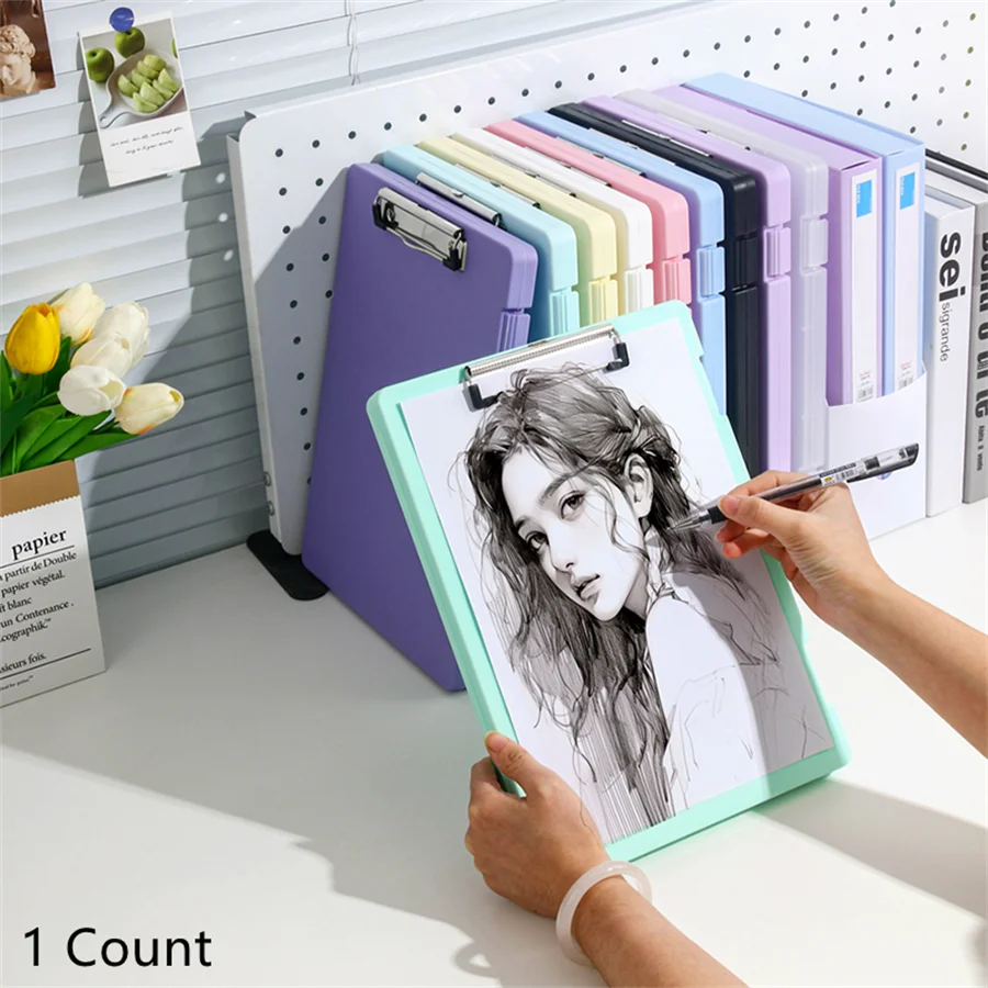 A4 Multifunctional Folder & Clipboard by Kolorowys - Document Storage + Writing Board | 5 Colors | Office & Study Essential