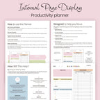 Floral Productivity Planner - Daily & Weekly Organizer with Priorities & To-Do Lists