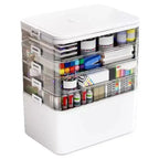 Multi-Layer Desk Organizer - Large Capacity Stationery Storage Box