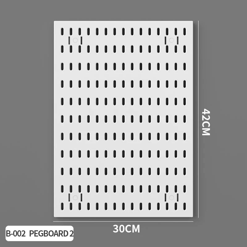 Modular Pegboard Organizer System – Wall & Desk Mountable | Boards, Mounting Kits & Accessories