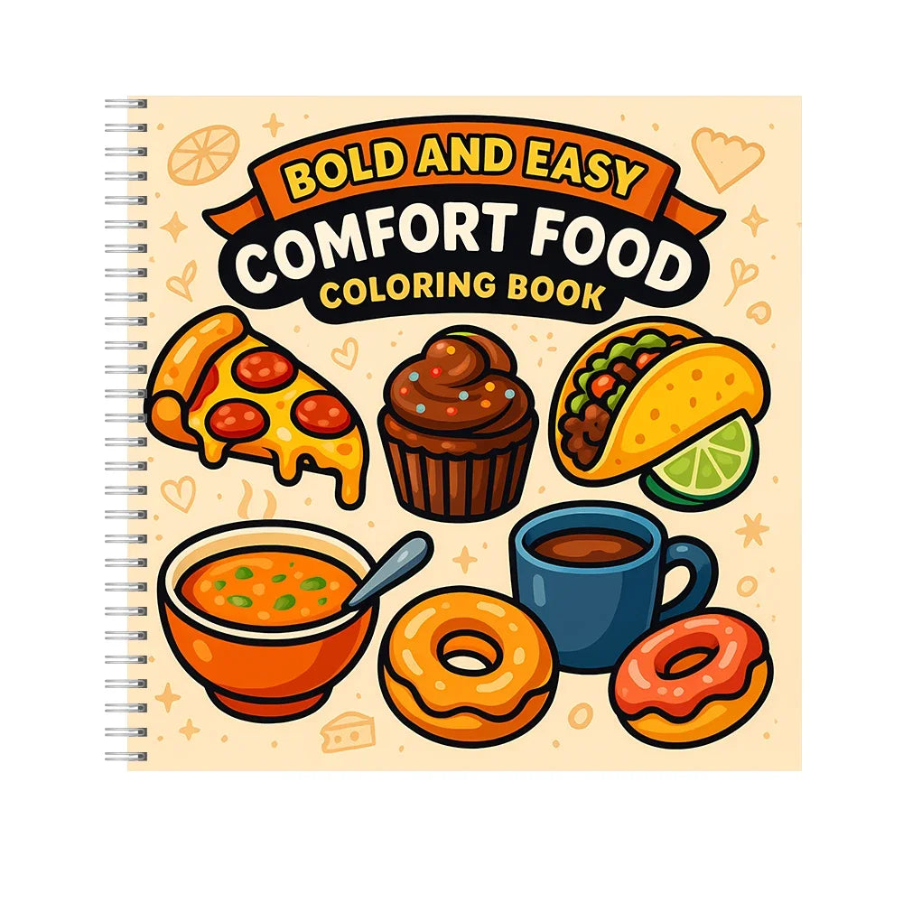 Bold and Easy Adult Coloring Books – 11 Fun Themes to Choose From | Spiral-Bound, 28 Pages