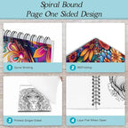 Candy & Bone Art Coloring Book — 24 Pages of Quirky Pop-Art Illustrations, Thickened Paper