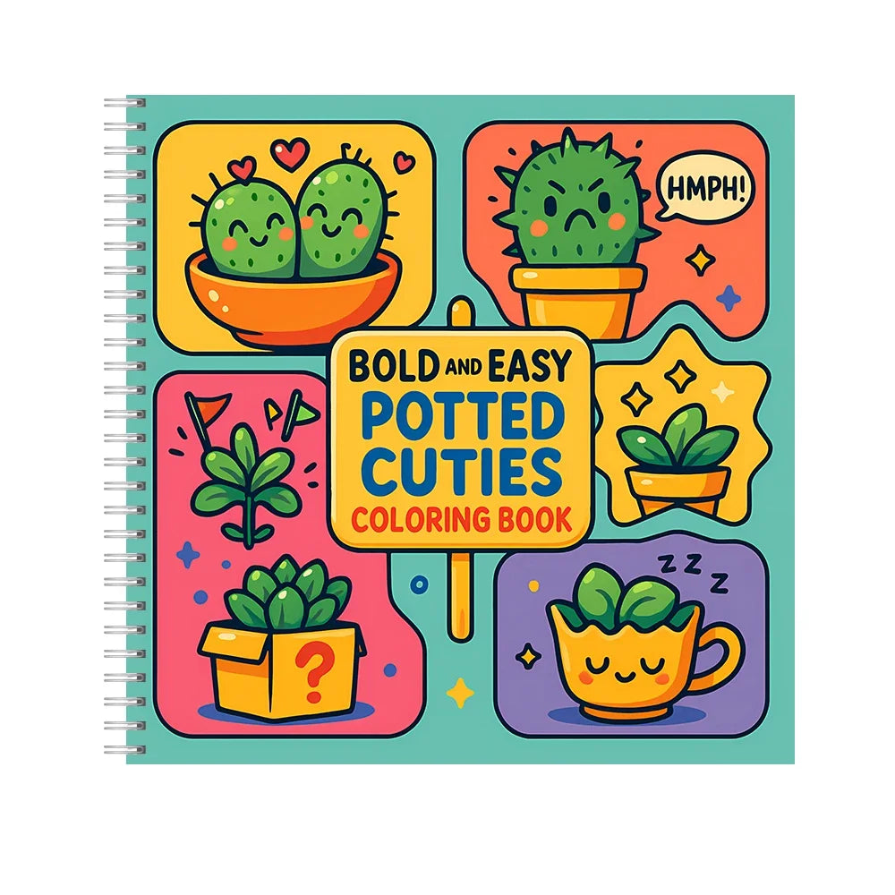Bold and Easy Adult Coloring Books – 11 Fun Themes to Choose From | Spiral-Bound, 28 Pages