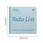 Todo List Pocket Planner – 365-Day Daily To-Do Notebook | 10×10cm Portable | Waterproof Leather Cover | 4 Colors