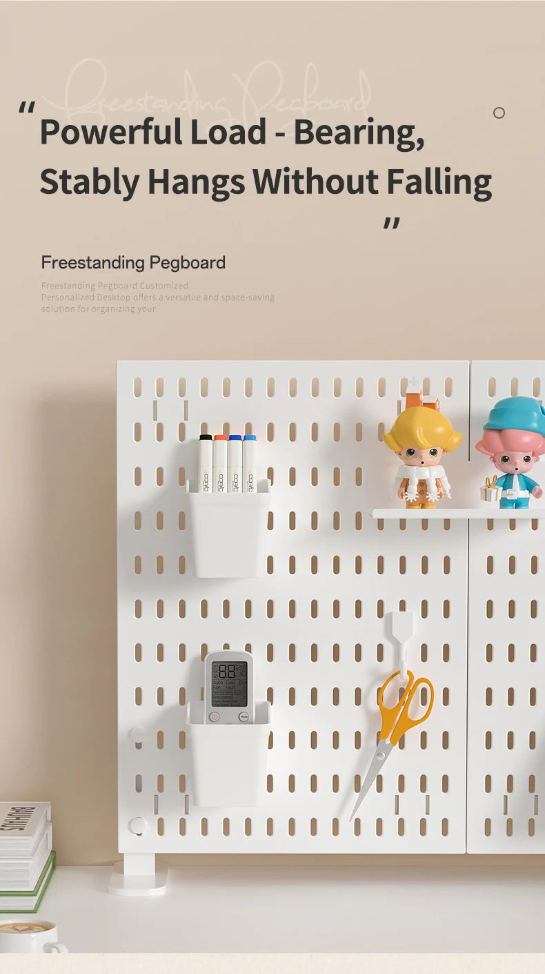 Modular Pegboard Organizer System – Wall & Desk Mountable | Boards, Mounting Kits & Accessories
