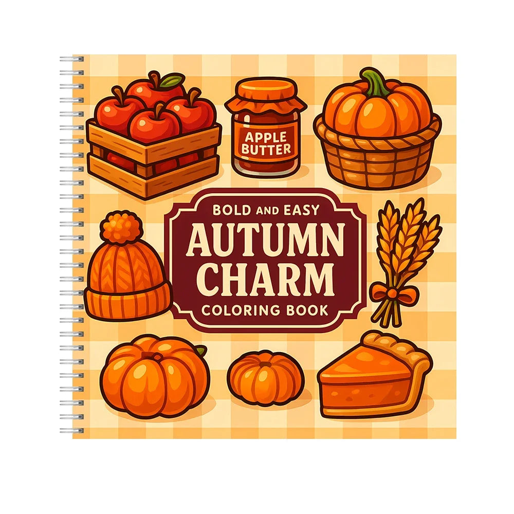 Bold and Easy Adult Coloring Books – 11 Fun Themes to Choose From | Spiral-Bound, 28 Pages