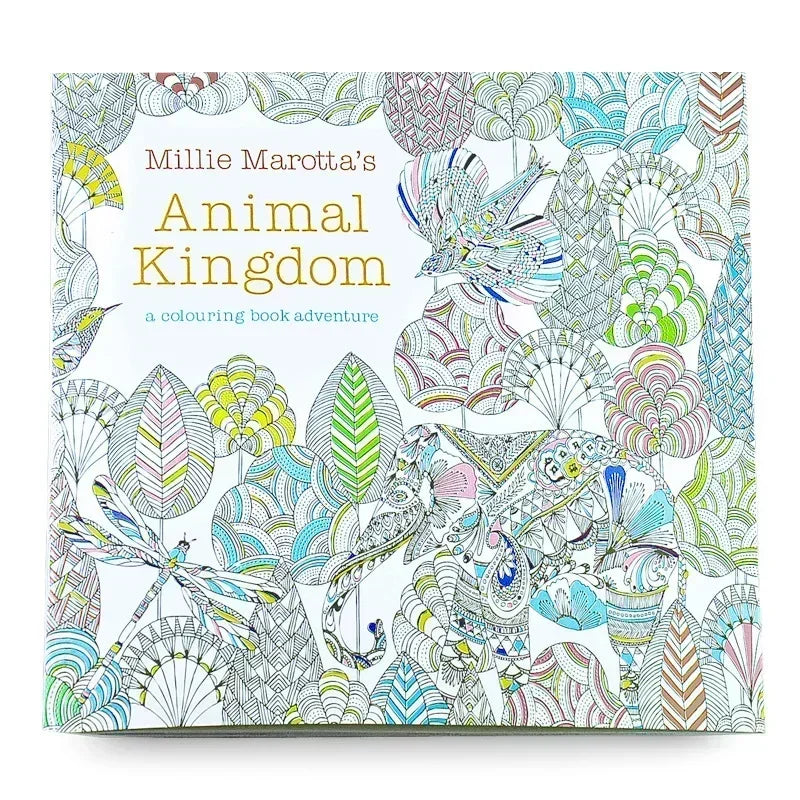 Adult Coloring Book — 24 Pages of Intricate DIY Illustrations for Stress Relief & Creative Flow