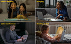ET-Head Book Light — Dimmable USB Rechargeable Reading Lamp, Eye-Care LED