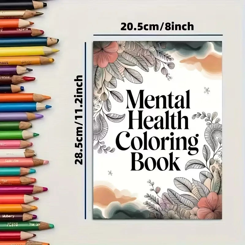Inspirational Quotes Coloring Book - Positive Affirmations for Mental Wellness