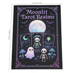 Moonlit Tarot Realms – Gothic Kawaii Tarot Coloring Book for Adults | Witchy, Mystical & Spooky Cute