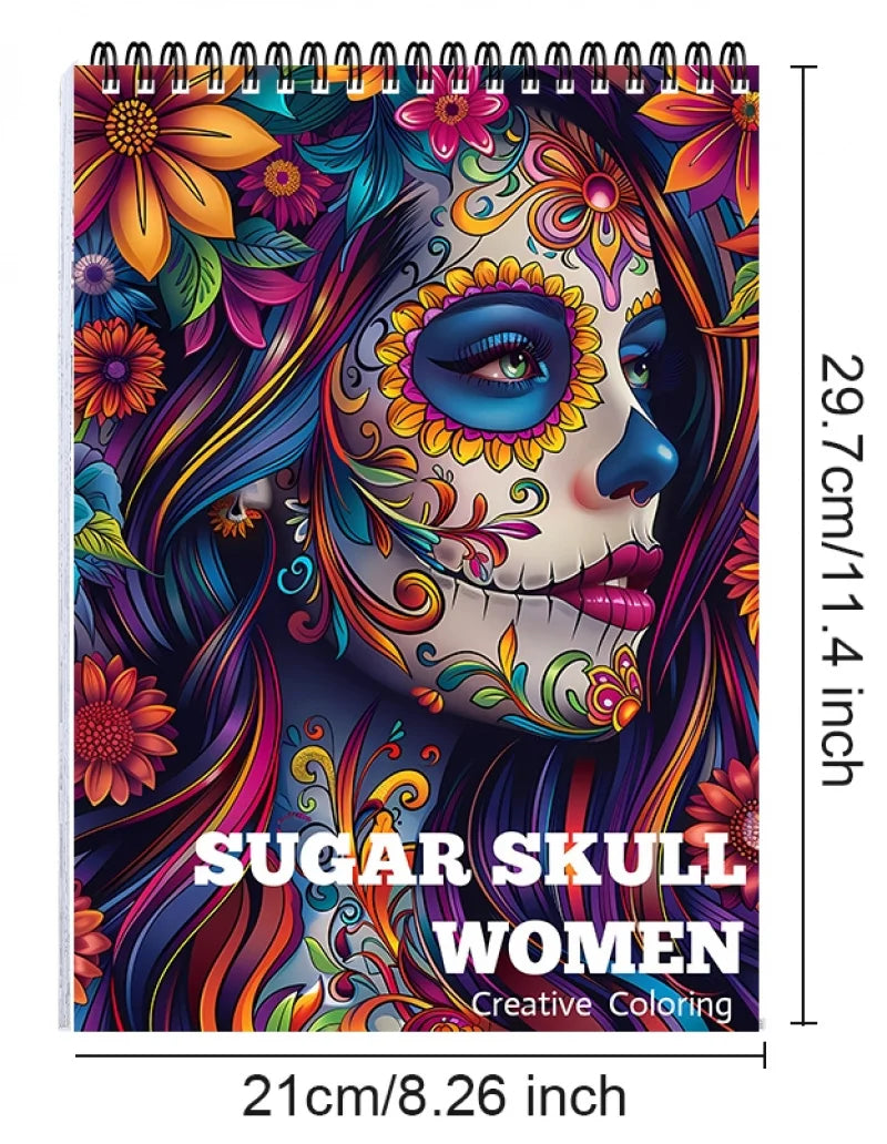 Candy & Bone Art Coloring Book — 24 Pages of Quirky Pop-Art Illustrations, Thickened Paper