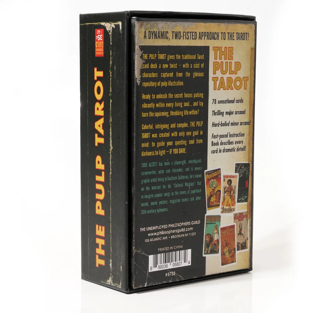 The Pulp Tarot by Todd Alcott - 78-Card Deck with Gilded Edges & Hardcover Box