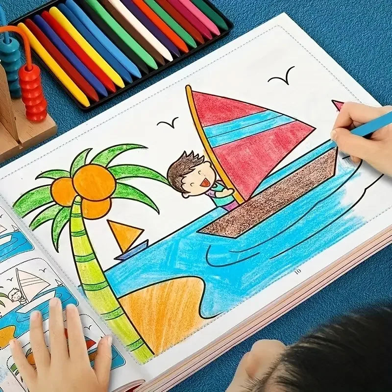My First Drawing & Coloring Book — 46 Pages of Creative Fun for Toddlers & Young Kids