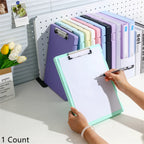 A4 Multifunctional Folder & Clipboard by Kolorowys - Document Storage + Writing Board | 5 Colors | Office & Study Essential