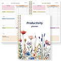 Floral Productivity Planner - Daily & Weekly Organizer with Priorities & To-Do Lists