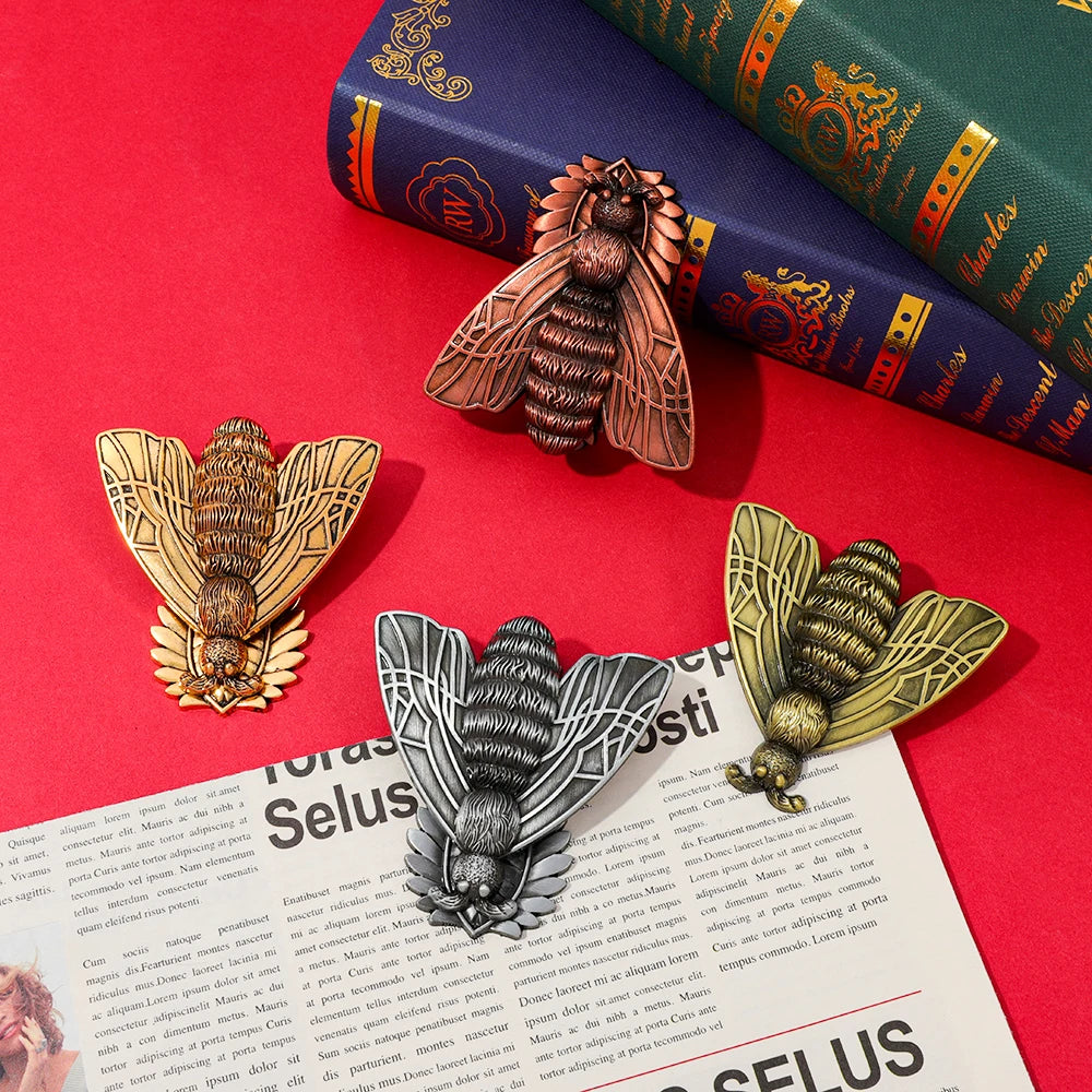 Vintage Metal Butterfly Clip - Elegant Bookmark & Document Organizer in 4 Finishes