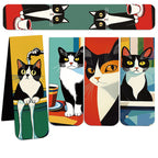 Cat Magnetic Bookmarks - Set of 5 Adorable Page Holders