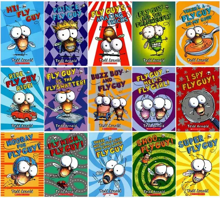 Fly Guy Series Complete Collection by Tedd Arnold - 15 Books Set | Award-Winning Early Reader Series