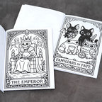 Moonlit Tarot Realms – Gothic Kawaii Tarot Coloring Book for Adults | Witchy, Mystical & Spooky Cute