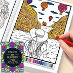 Color by Number Coloring Book for Adults — 20+ Pages of Calming, Guided Designs