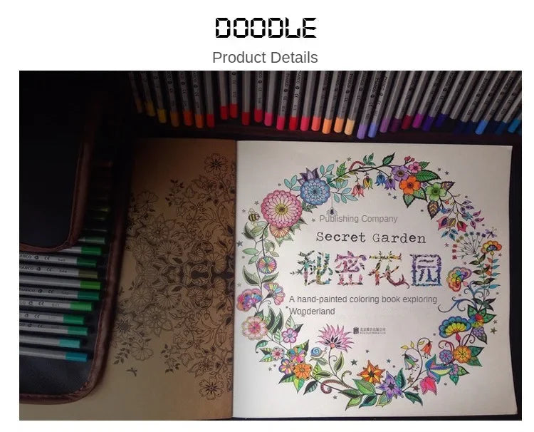 Adult Coloring Book — 24 Pages of Intricate DIY Illustrations for Stress Relief & Creative Flow