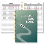 A5 Mileage Log Book - Vehicle Expense Tracker for Business & Personal Car Records