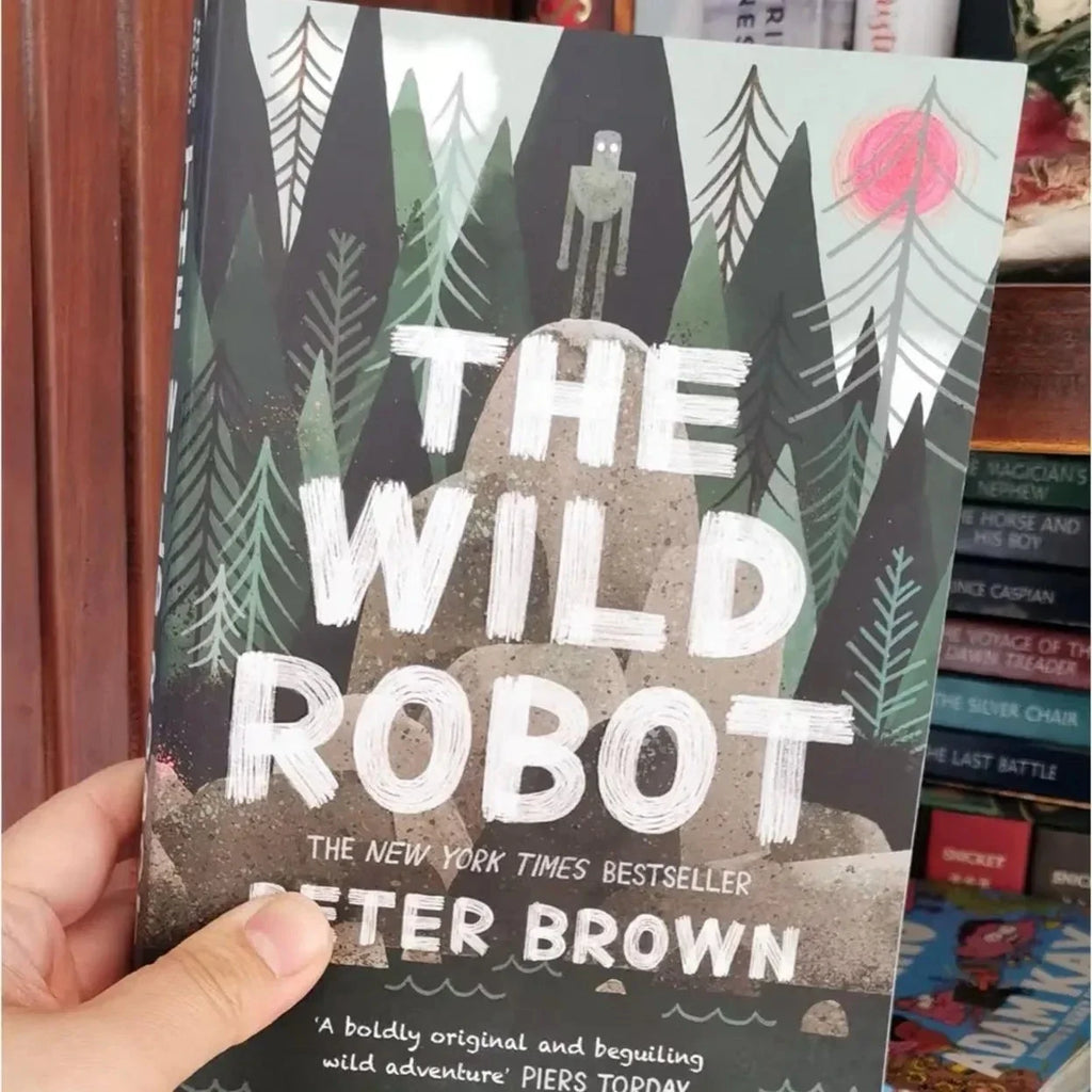 The Wild Robot Trilogy by Peter Brown - Complete 3-Book Set | DreamWorks Film