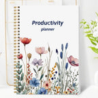 Floral Productivity Planner - Daily & Weekly Organizer with Priorities & To-Do Lists