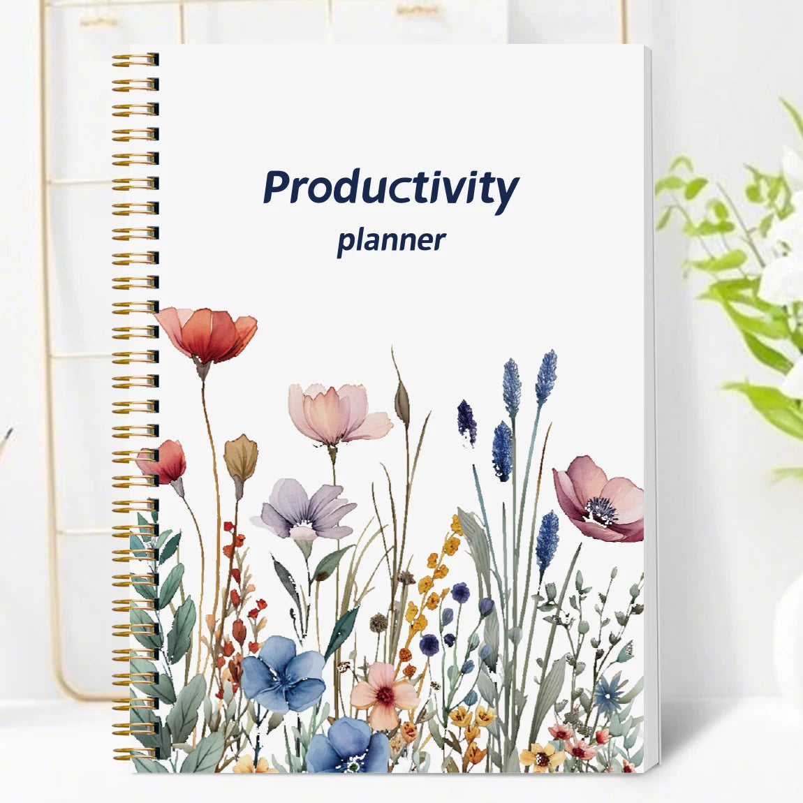 Floral Productivity Planner - Daily & Weekly Organizer with Priorities & To-Do Lists
