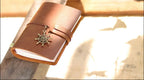 Genuine Leather Refillable Travel Journal - Handmade Retro Notebook with 192 Pages