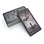 XIII Dark Tarot Deck - 78 Cards Gothic Mysterious Divination | 5 Languages on Every Card | QR Guide Included | Adults 18+