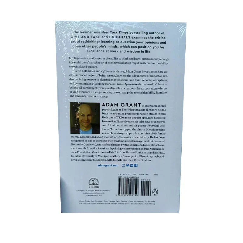 Think Again by Adam Grant - #1 Bestseller | The Power of Knowing What You Don't Know