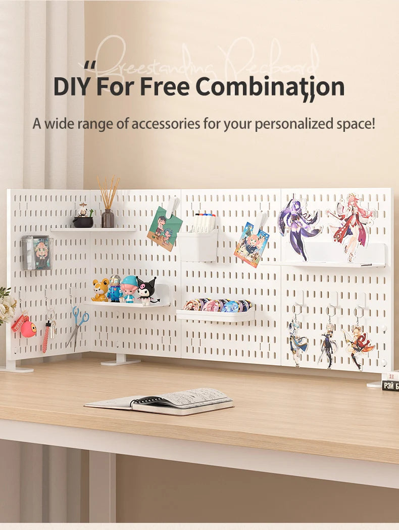 Modular Pegboard Organizer System – Wall & Desk Mountable | Boards, Mounting Kits & Accessories
