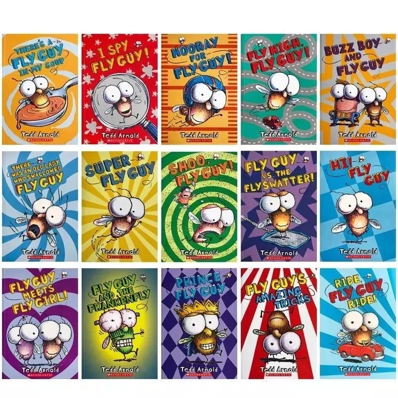 Fly Guy Series Complete Collection by Tedd Arnold - 15 Books Set | Award-Winning Early Reader Series