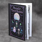 Moonlit Tarot Realms – Gothic Kawaii Tarot Coloring Book for Adults | Witchy, Mystical & Spooky Cute