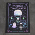 Moonlit Tarot Realms – Gothic Kawaii Tarot Coloring Book for Adults | Witchy, Mystical & Spooky Cute