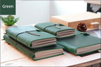Genuine Leather Refillable Travel Journal - Handmade Retro Notebook with 192 Pages
