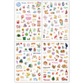 Monthly Calendar Stickers – 4 Sheets, 195 Stickers | Seasonal & Holiday Designs for Planners, Journals & Scrapbooks