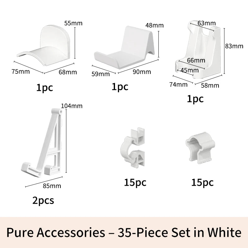 Modular Pegboard Organizer System – Wall & Desk Mountable | Boards, Mounting Kits & Accessories