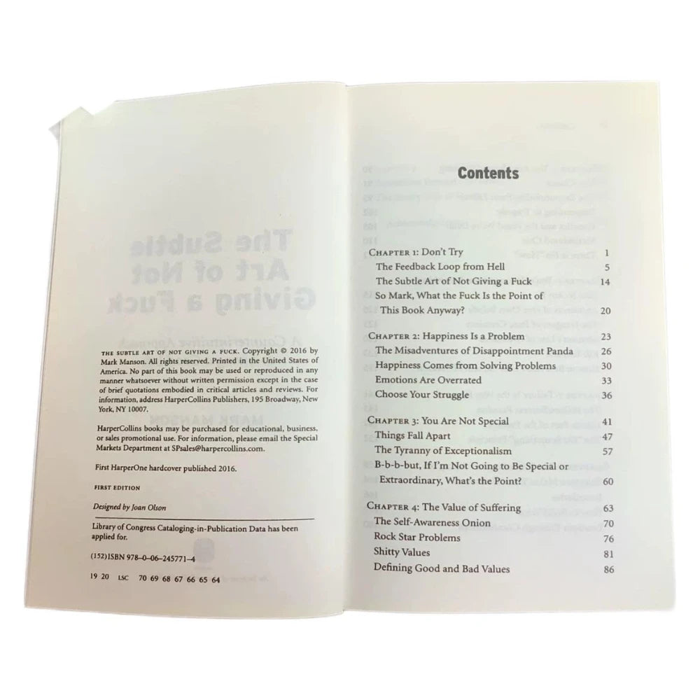 The Subtle Art of Not Giving a F*ck | Mark Manson