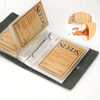 Garden Seed Storage & Organization Binder Kit – 50 Self-Sealing Kraft Envelopes + 25 Clear Pocket Sheets | Holds 200 Seed Packets