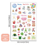 Monthly Calendar Stickers – 4 Sheets, 195 Stickers | Seasonal & Holiday Designs for Planners, Journals & Scrapbooks