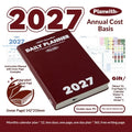 Planwith 2027 Daily Planner – 12-Month Weekly Agenda | Soft PU Cover, 180° Flat Open, 100gsm Paper | 12 Pastel Colors | Gift Box