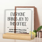 Sarcastic Office Sign - Funny Acrylic Desk Decor for Work Stress Relief & Humor