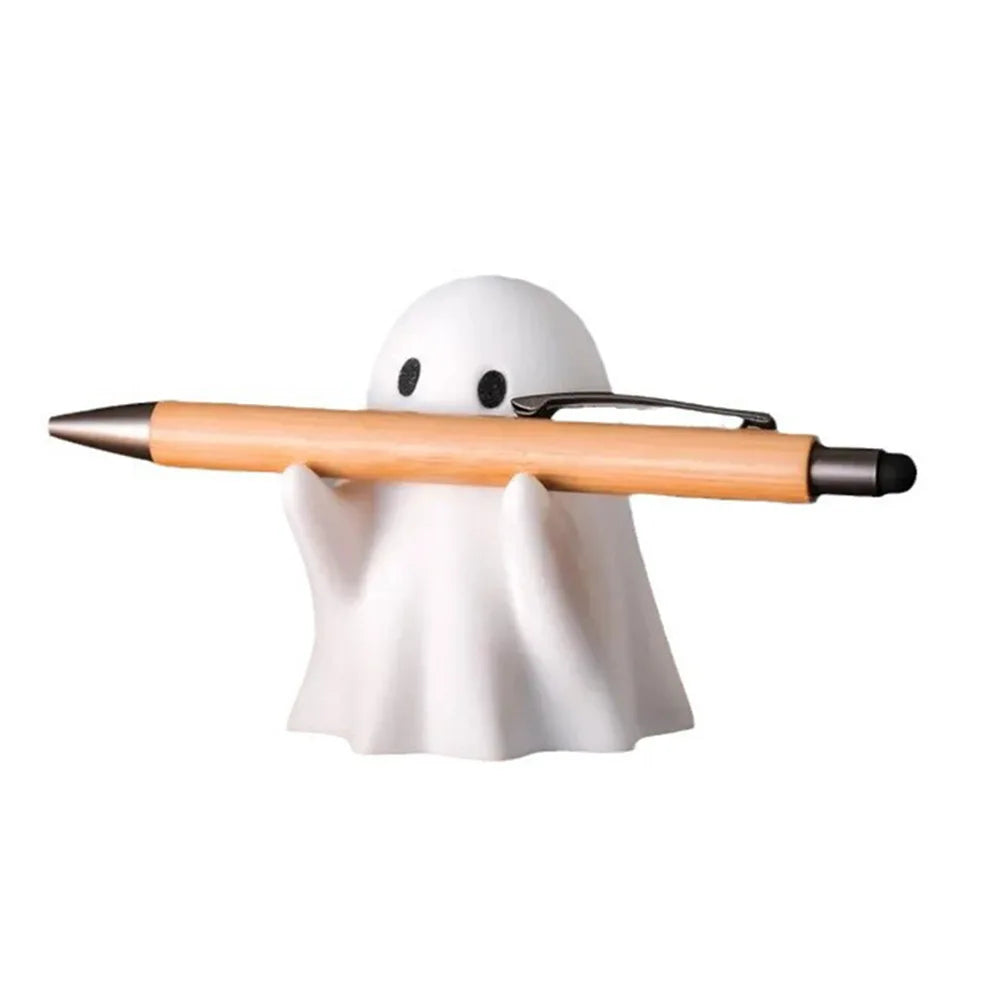 Ghost Pen Holder - Cute Desktop Organizer & Halloween Decor for Office & Home