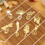 Gold Metal Bookmark - Botanical & Insect Designs | Flowers, Butterflies & More | 8 Designs | Elegant Reading Accessory & Gift