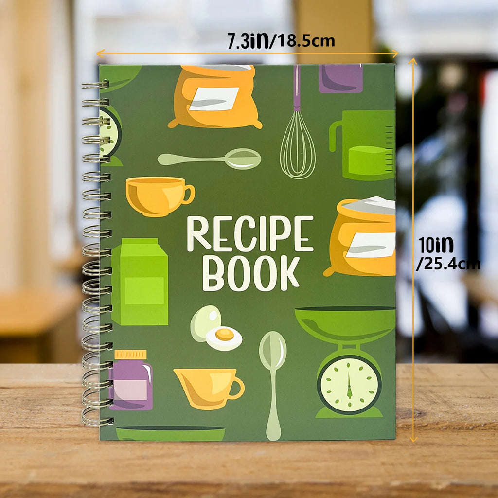 80-Sheet Blank Recipe Notebook - My Recipe Book for Writing Your Own Recipes