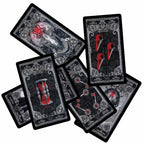 XIII Dark Tarot Deck - 78 Cards Gothic Mysterious Divination | 5 Languages on Every Card | QR Guide Included | Adults 18+