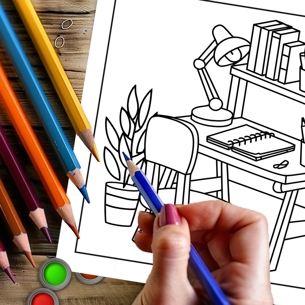 Bold and Easy Adult Coloring Books – 11 Fun Themes to Choose From | Spiral-Bound, 28 Pages