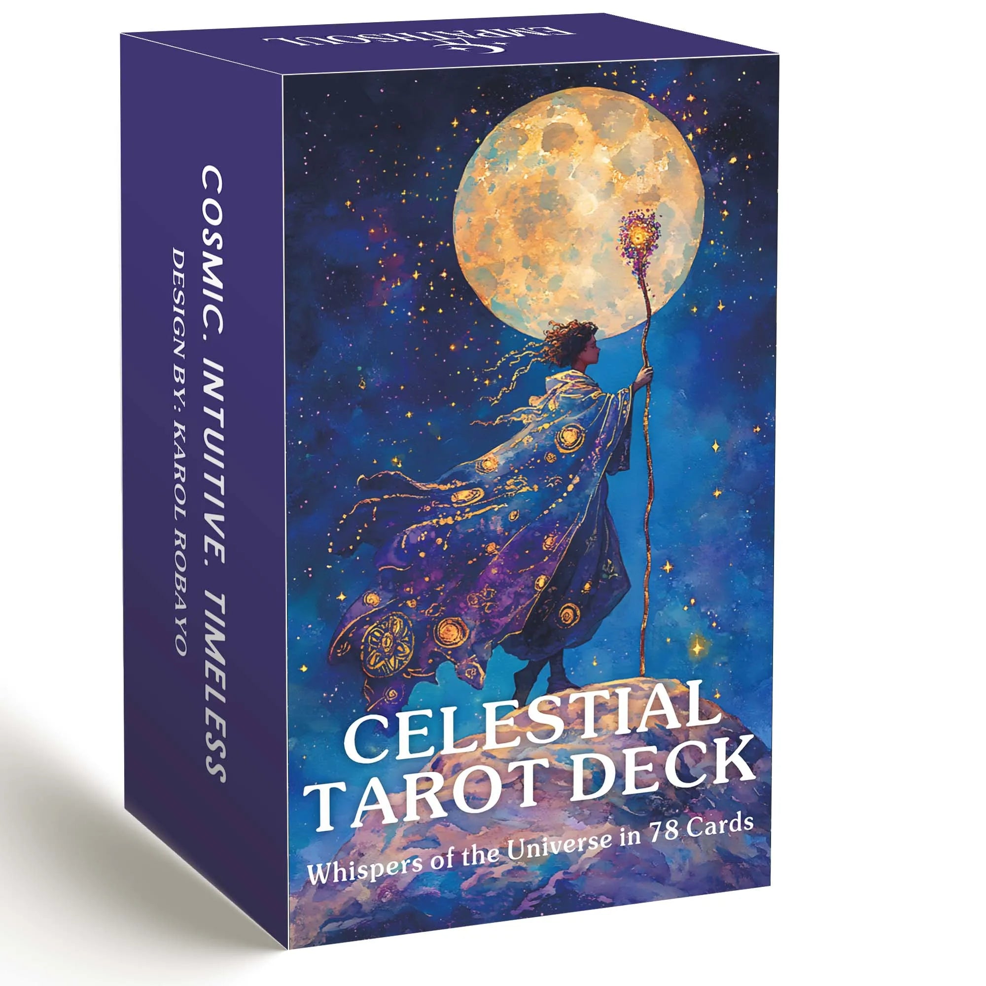 Classic Celestial Tarot Deck by Karol Robayo - 78 Cards with Guidebook